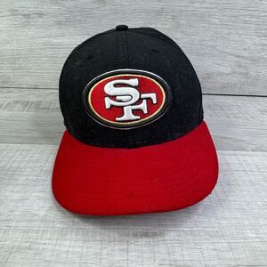New Era 59FIFTY NFL San Francisco 49ers Fitted Hat 6 7/8 Black Red Football Cap